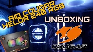 Enfriamiento Líquido Cougar Helor 240 RGB Unboxing e instalación [upl. by Miksen395]