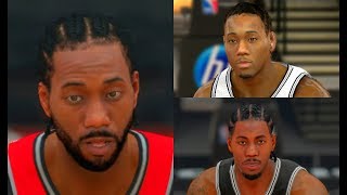 Kawhi Leonard Evolution from NBA 2K12 to NBA 2K19 [upl. by Naivatco7]