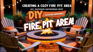 DIY Cozy Fire Pit Area Your Ultimate Outdoor Retreat [upl. by Najib]