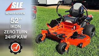 Review of Ariens 918005 Ikon 52quot Zero Turn Mower 23HP KAW [upl. by Nnylrahc]