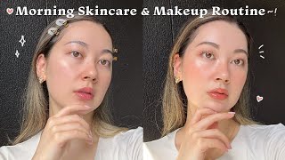 Unsponsored Morning Skincare Routine amp Everyday Makeup Tutorial [upl. by Arah7]