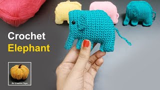 How to Crochet a Elephant  Amigurumi Tutorial [upl. by Armillda112]