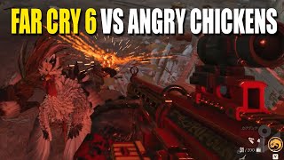 Far Cry 6 The side mission with all the angry chickens [upl. by Albright803]