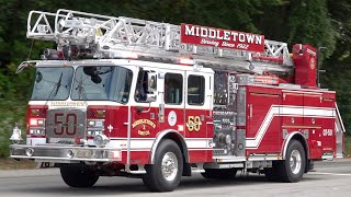 Middletown Fire Company Quint 50 Responding [upl. by Roath]