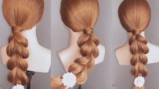 Easy and simple daily hairstyle a quick idea to make a different braid [upl. by Enelehs]