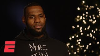 LeBron James exclusive interview on Lakers Kevin Durant Anthony Davis and more  NBA Interview [upl. by Aivila]