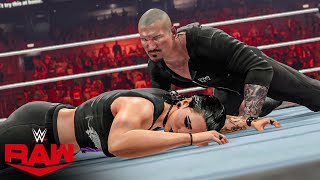 Randy Orton Returns amp RKOs Rhea Ripley on RAW  WWE 2K23 [upl. by Piderit]