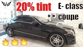 20 Tint on a Mercedes E Class Coupe winning window tints [upl. by Jerrie]