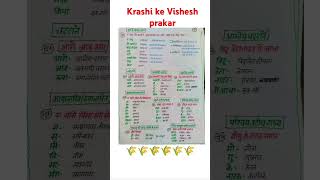 Krashi ke Vishesh prakar  gkgs tricks [upl. by Nitsyrc]