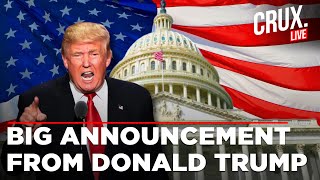 Trump Live  Trump Latest News Live  Donald Trump Makes Big Announcement  Trump Speech  US News [upl. by Elinnet293]