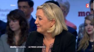 VIDEO  Affaire Léonarda  Marine Le Pen FN Mots croisés 211013 [upl. by So]