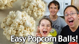 How To Make Easy Popcorn Balls Popcorn Balls Recipe [upl. by Yllus]