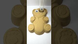 Crushing a Kinetic Sand Bear – Oddly Satisfying KineticSand SatisfyingVideo [upl. by Armand]