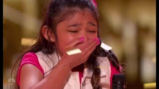 Angelica Hale GOLDEN BUZZER after Burning Down AGT with quotGIRL ON FIREquot  Americas Got Talent [upl. by Lindly]