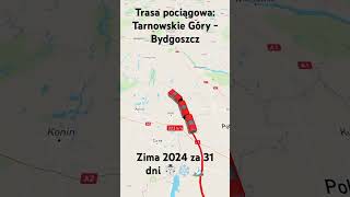 Trasa pociągowa Tarnowskie Góry  Bydgoszcz [upl. by Idleman220]