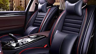 5 Best Leather Car Seat Covers on Amazon [upl. by Anaidni]