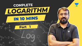 Complete Logarithm in 10 Mins  Ronak Shah  Unacademy CAT [upl. by Pollak227]