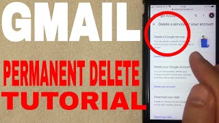 ✅ How To Permanently Delete Gmail Email Account 🔴 [upl. by Hufnagel]