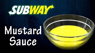 DIY Mustard Sauce like Subway at home  Simply Yummylicious  Mustard sauce using mustard powder [upl. by Dewar]