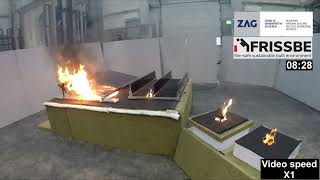 Solar Panels on Flat Roofs  Lab Fire Test A comparison of conventional and vertical PV panels [upl. by Ernesta]