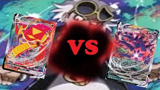 Pokemon TCG  Eternatus VMAX Deck VS Centiskorch VMAX Deck  Darkness Ablaze [upl. by Osnofledi]