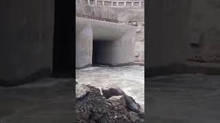 Diversion Tunnel Inlet at Hydro Power Project Kpk Pakistan hydropowerproject diversiontunnel [upl. by Keram]