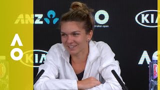 Simona Halep press conference WF  Australian Open 2018 [upl. by Resiak]