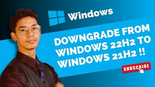 Downgrade Windows 11 22H2 to 21H2  Rollback Windows 11 Update [upl. by Kemppe]