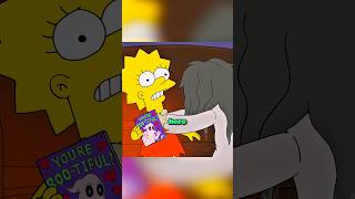 Lisa Call a Real Ghost😱 simpsons shorts [upl. by Ydahs]