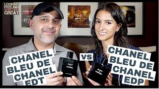 Chanel Bleu De Chanel Eau De Parfum EDP vs Chanel Bleu De Chanel Eau De Toilette EDT  REVIEW [upl. by Adnac]