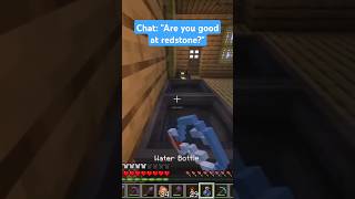 quotAre you good at redstonequot minecraft minecraftshorts redstone [upl. by Yclehc667]