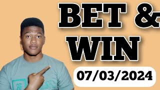 FOOTBALL PREDICTIONS TODAY 07032024 SOCCER PREDICTIONS TODAY  BETTING TIPS footballpredictions [upl. by Noah]