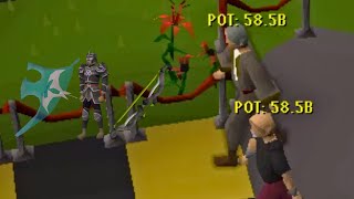 TRYING TO REBUILD AT FLOWER POKER HUGE GIVEAWAY  RuneWild 1 OSRS PK RSPS [upl. by Koehler507]