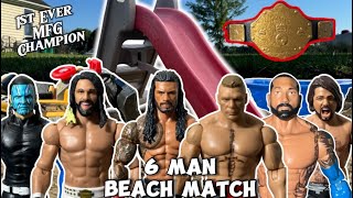 6 Man WWE Action Figure Championship Match [upl. by Goldston496]