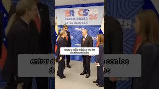 Momento en que Putin no le permite a Maduro entrar al salón de la foto con los demás mandatarios [upl. by Ames935]