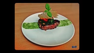 Como hacer SOLOMILLO de TERNERA con PESTO y Teja de PARMESANO solomillo parmesano salsapesto 9 [upl. by Angelle531]