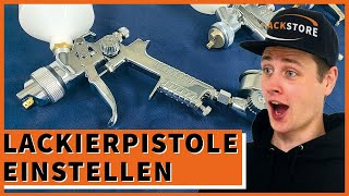 Lackierpistole richtig einstellen – Anleitung  LACKSTORE [upl. by Gildea]