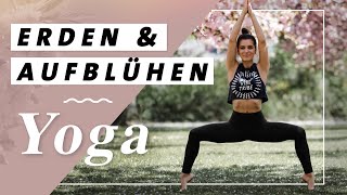 15 Min Yoga zum Erden und Zentrieren  Stabilität amp Innere Ruhe im KirschblütenMeer 🌸🌸🌸 No Hands [upl. by Gnilrac]