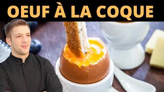 Comment faire un OEUF À LA COQUE en 3 minutes [upl. by Llennehc]