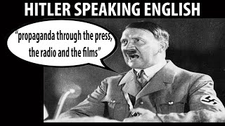 What Would Hitler Have Sounded Like in English FULL SPEECH Jan 30th 1939 [upl. by Bartel]