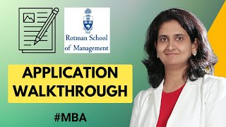 How to Fill Out Rotman MBA Application  Best Practices for Writing a Compelling MBA Application [upl. by Nosyd]