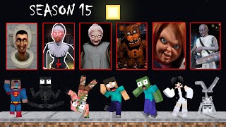 Season 15 Ghosts Team Vs Mobs Team  Minecraft Animation [upl. by Nylsej153]