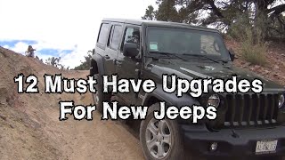 12 Must Have Upgrades for New Jeeps Some essential items for a new Jeep Wrangler JL or Gladiator [upl. by Joly]