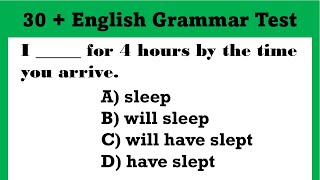 30  English Grammar Quiz  All 12 Tenses Mixed test  Test your English  learninglogicvault [upl. by Noryahs]