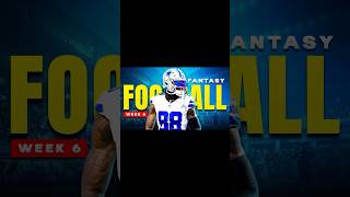 Fantasy Football WEEK 6 in 60 Seconds fantasyfootball nfl shorts [upl. by Dyob]