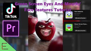 How To Create The Green Screen Eyes And Mouth Effect On TikTok In Adobe Premiere Pro Tutorial [upl. by Acinok309]