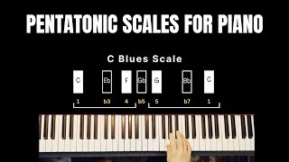 Pentatonic amp Blues Scales for Piano How to Match Scales to Chord Progressions [upl. by Cosenza]