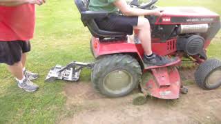 RideOn Sod Cutter in Action with Wheel Horse 520H [upl. by Nevah668]