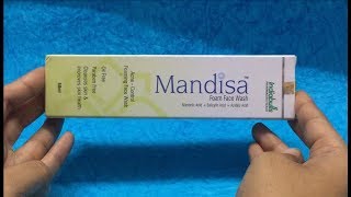 Hindi Review of Mandisa Foam Face Wash ClickOnCarecom [upl. by Carlota]