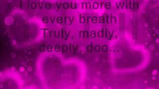 Savage GardenTruly Madly Deeply Lyrics Video w HD Sound [upl. by Milson333]